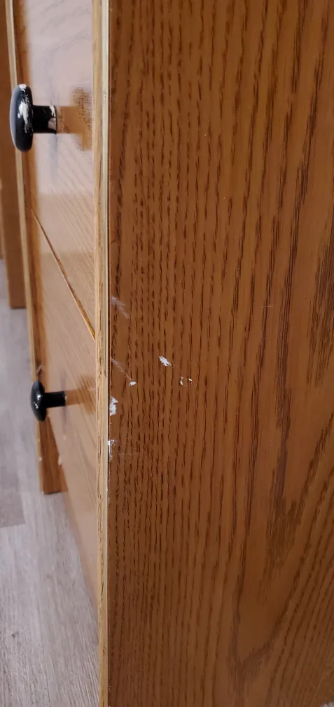 Wooden desk with drawers image indicator(3)