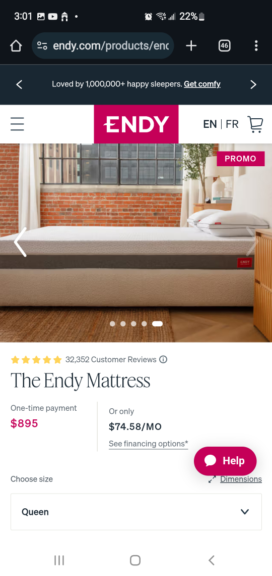 Queen Endy Mattress