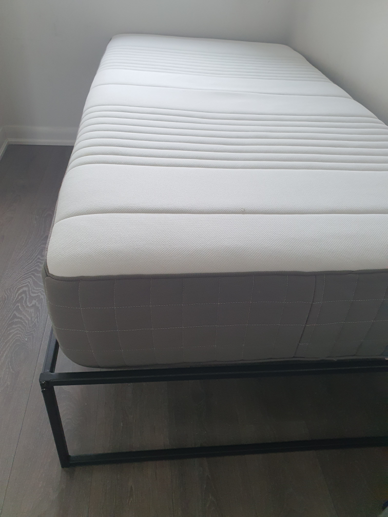 IKEA Mattress and Zinus Bed Frame