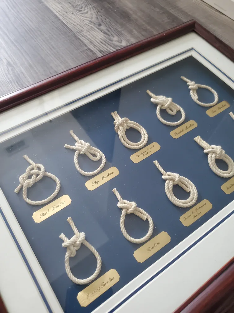 Nautical Knots Framed Display #freecycle image indicator(2)