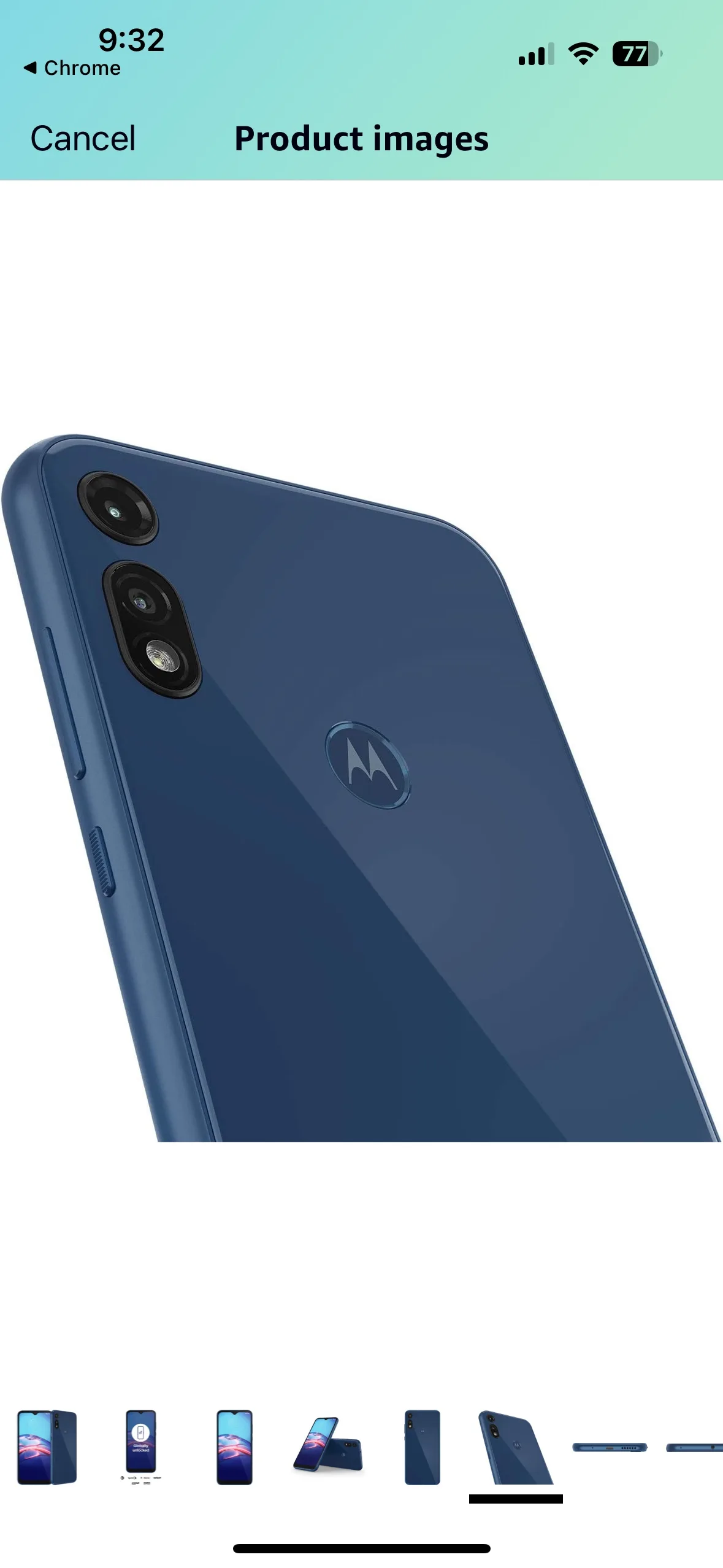 Motorola Moto E (2020) Unlocked Smartphone - Blue - 2/32GB image indicator(8)