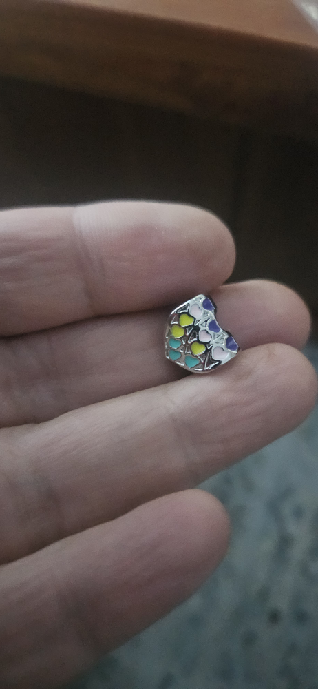 Colorful Heart Charm Bead - photo 3