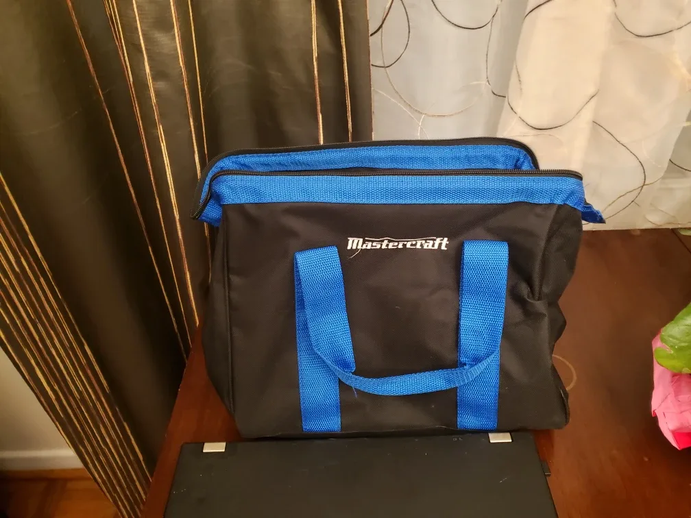 Lot of 7 Tool Bags - Milwaukee, Mastercraft, Husky, DeWalt image indicator(5)