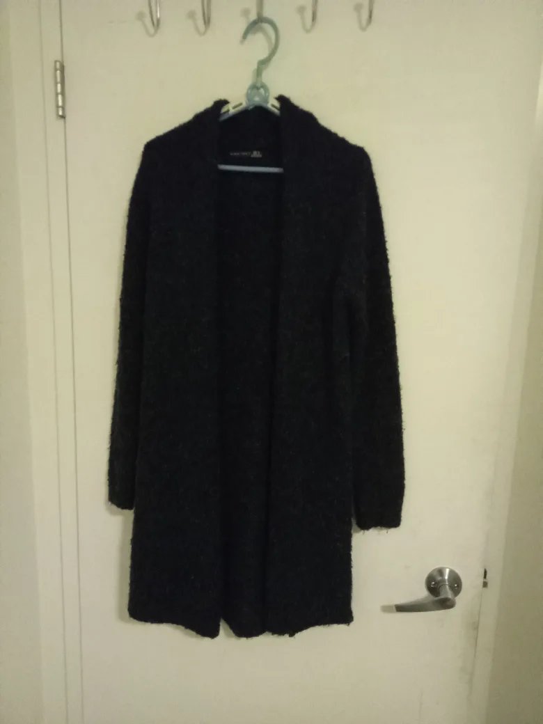 Black Tape 9 Women's Long Cardigan Sweater Size M thumbnail