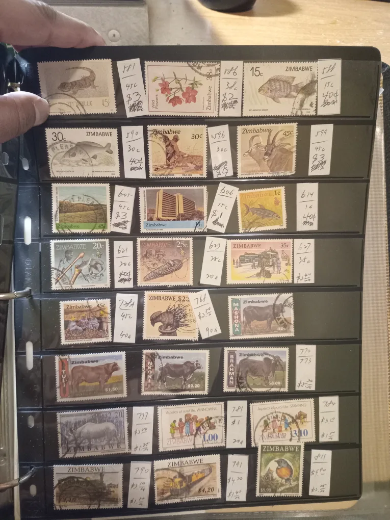 Collection of Zimbabwe Postage Stamps image indicator(3)