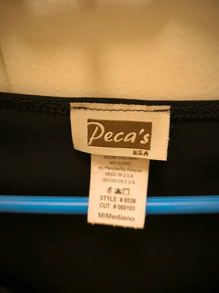 🏈 Peca's Black Dance Top, Size Medium image indicator(2)