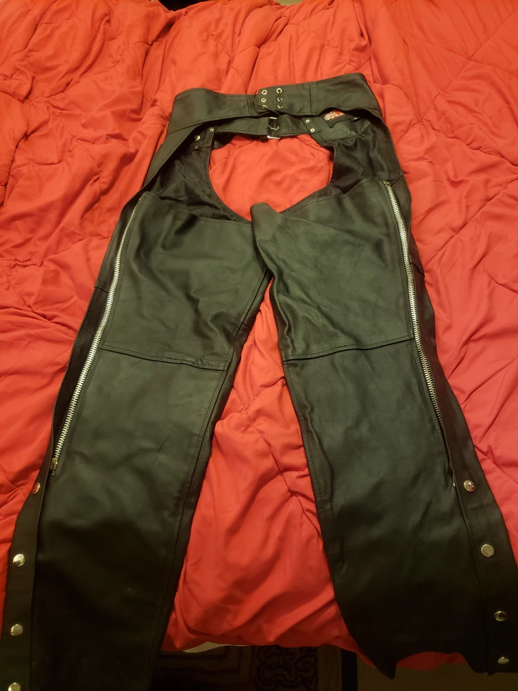 Zony Inc. Leather Motorcycle chaps - Size Small - photo 2