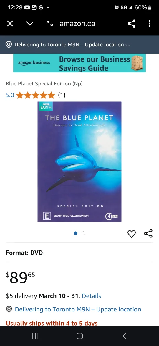 3 New BBC Docs The Blue Planet/ Planet Earth/Planet Earth Compl image indicator(6)