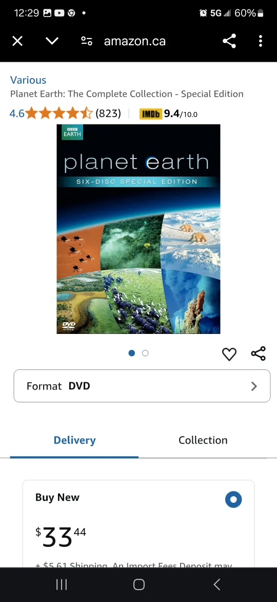 3 New BBC Docs The Blue Planet/ Planet Earth/Planet Earth Compl image indicator(7)
