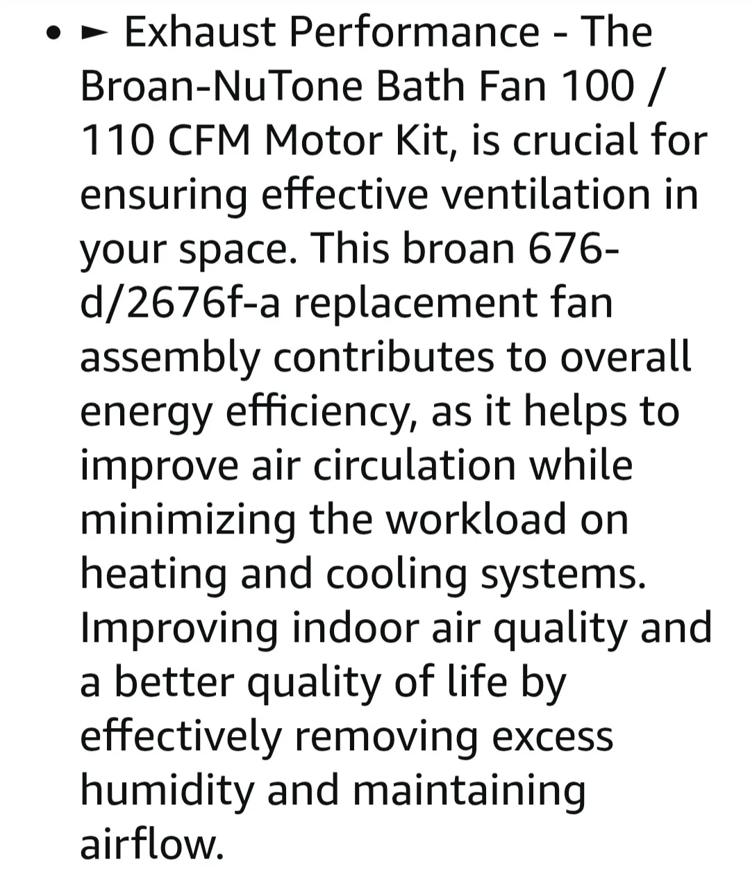 S97015157 BLOWER MOTOR ASSY. for BROAN-NUTONE Bathroom Fans image indicator(9)