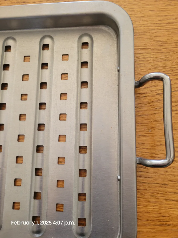 Stainless Steel Grill Pan with Handles image indicator(3)