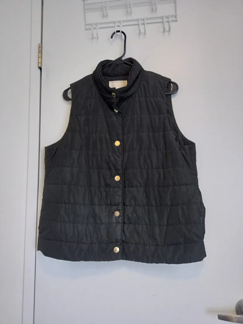 Michael Kors Black Vest - Size L/G thumbnail