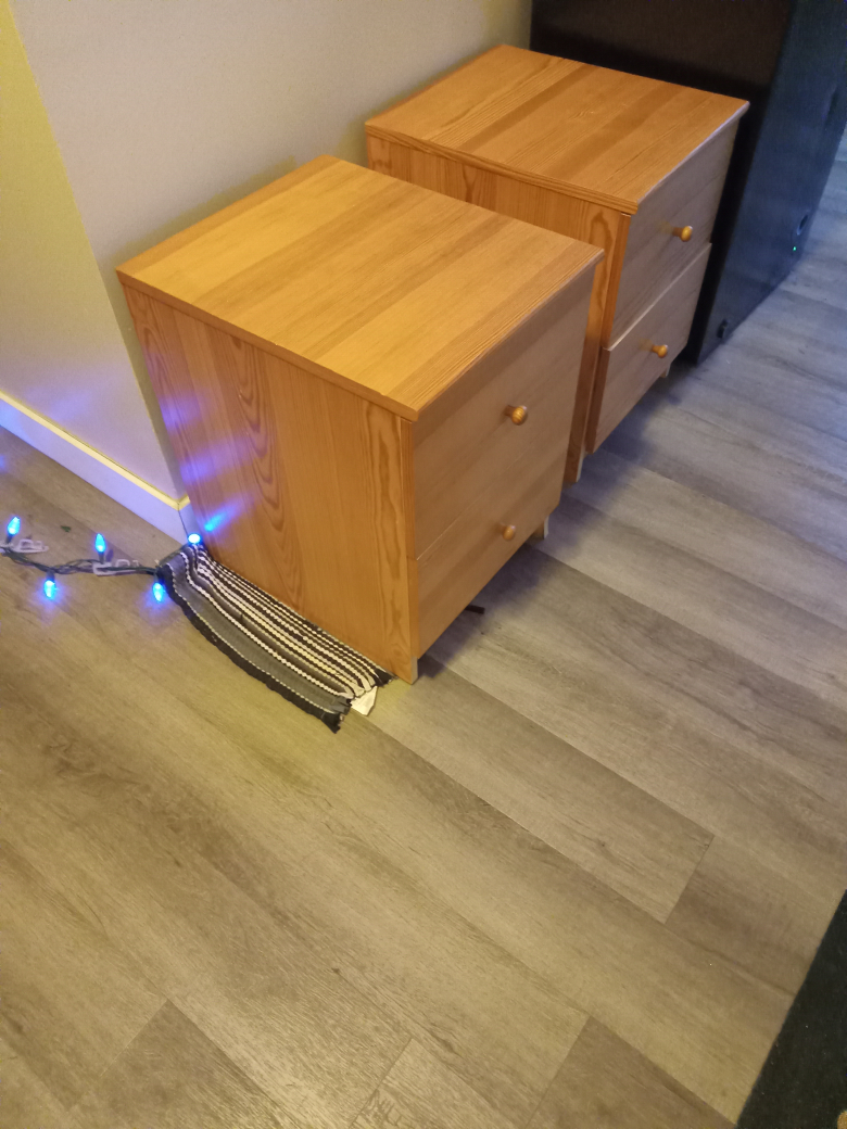 Pair of IKEA MALM Two-Drawer Nightstands - photo 3