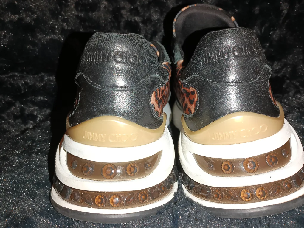 🏈 Real Jimmy Choo Leopard Print Sneakers image indicator(3)