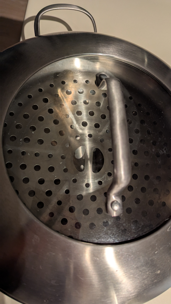 Stainless Steel Wok with lid and steam rack - photo 2