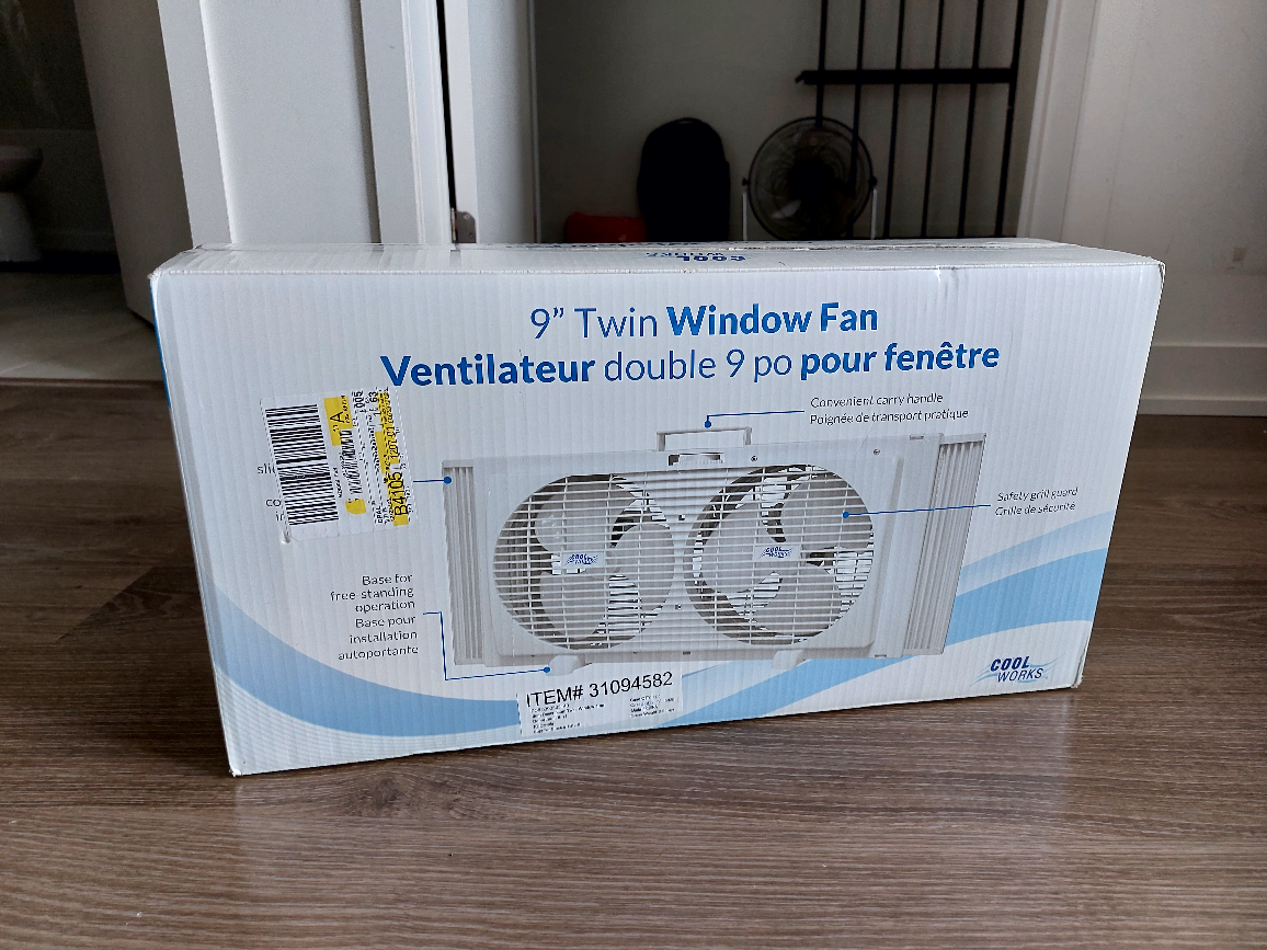9" Cool Works Twin Window Fan - Brand New in Box - photo 2