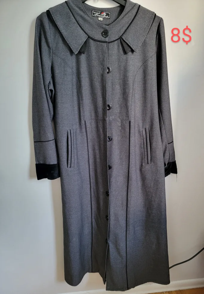 Grey and Black Abaya - First Mode - Size 48 image indicator(3)