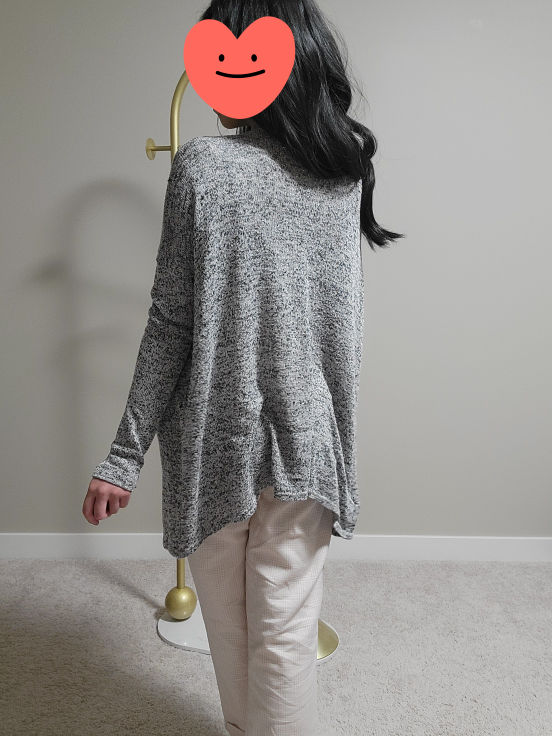 Grey speckled Knit Cardigan - photo 2