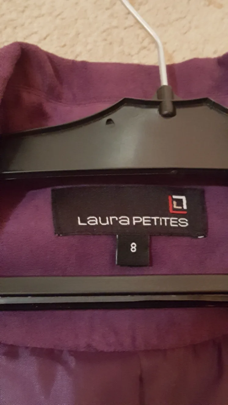 Laura Petites Women's Purple Blazer Size 8 image indicator(3)
