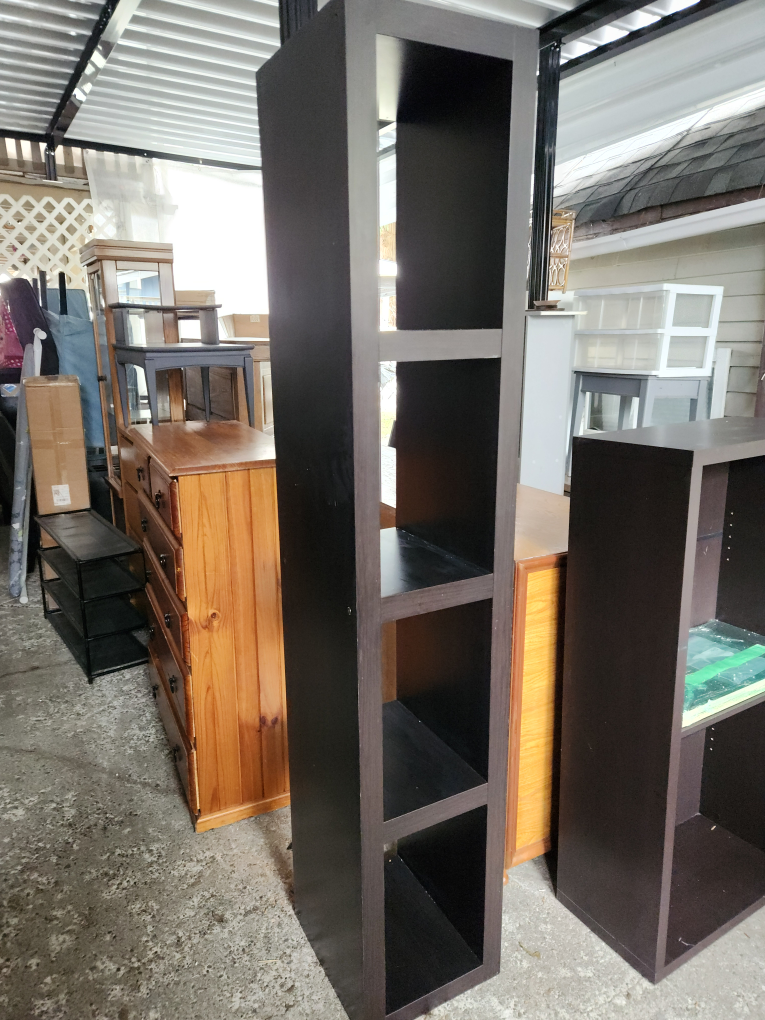 Dark Brown Wooden Storage Cube - photo 2