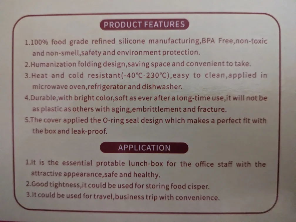 Collapsible Silicone Food Storage Container Set 🏈 image indicator(3)