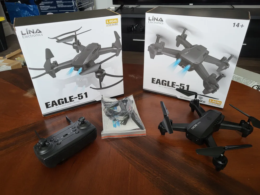 Lina Electronics Eagle-51 Drone with Remote and Accessories image indicator(3)