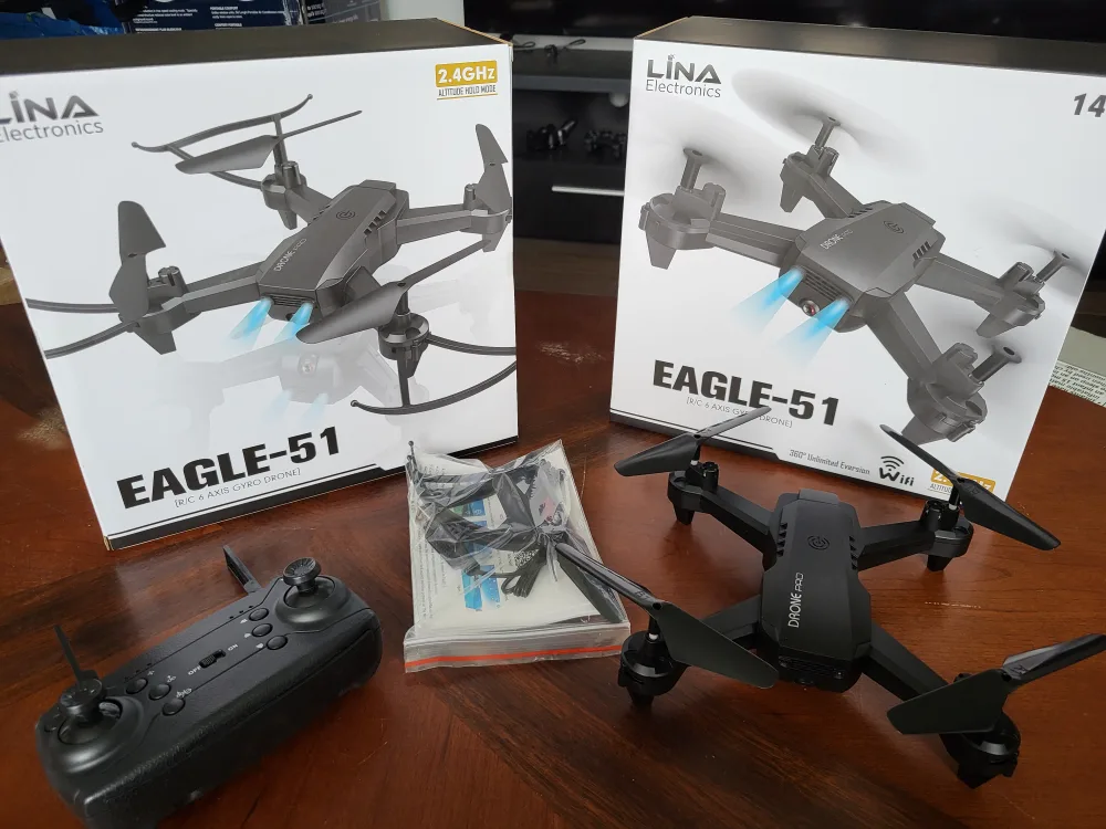 Lina Electronics Eagle-51 Drone with Remote and Accessories image indicator(5)