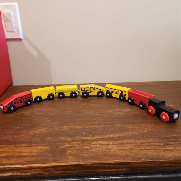 wooden train sets including trains - photo 3