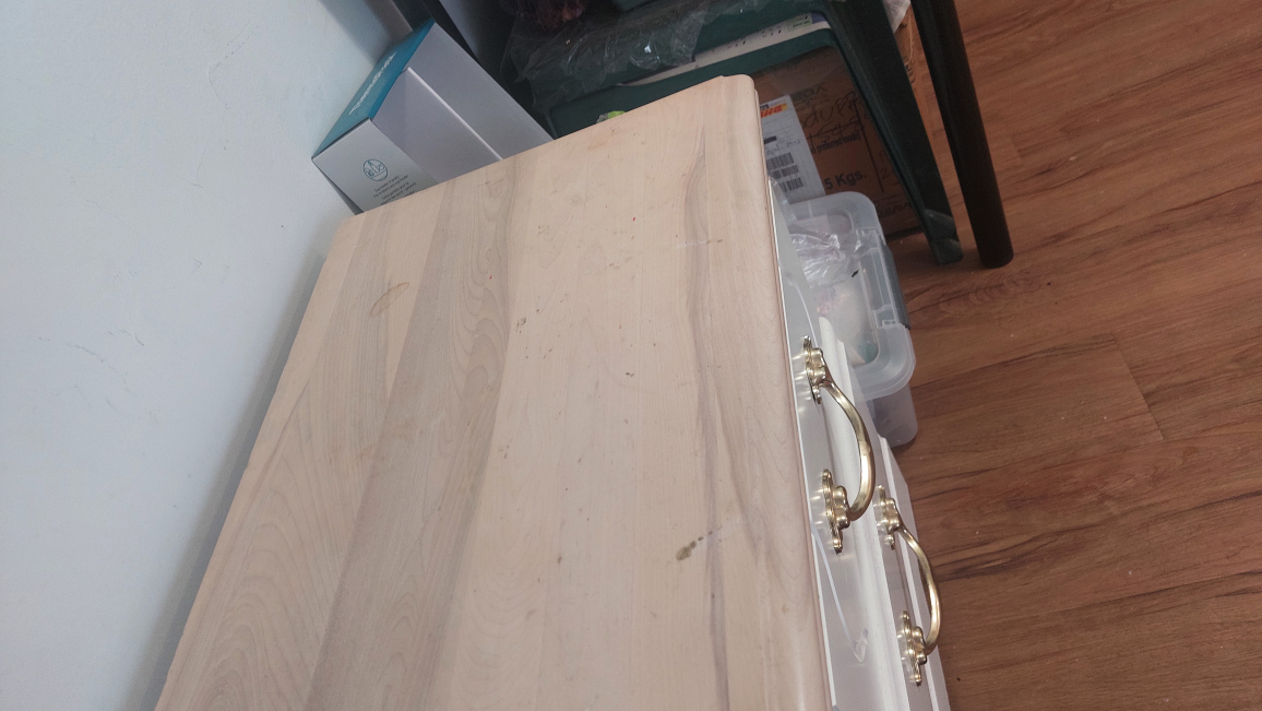 Vintage Two-Drawer Dresser with Light Wood Top - photo 2