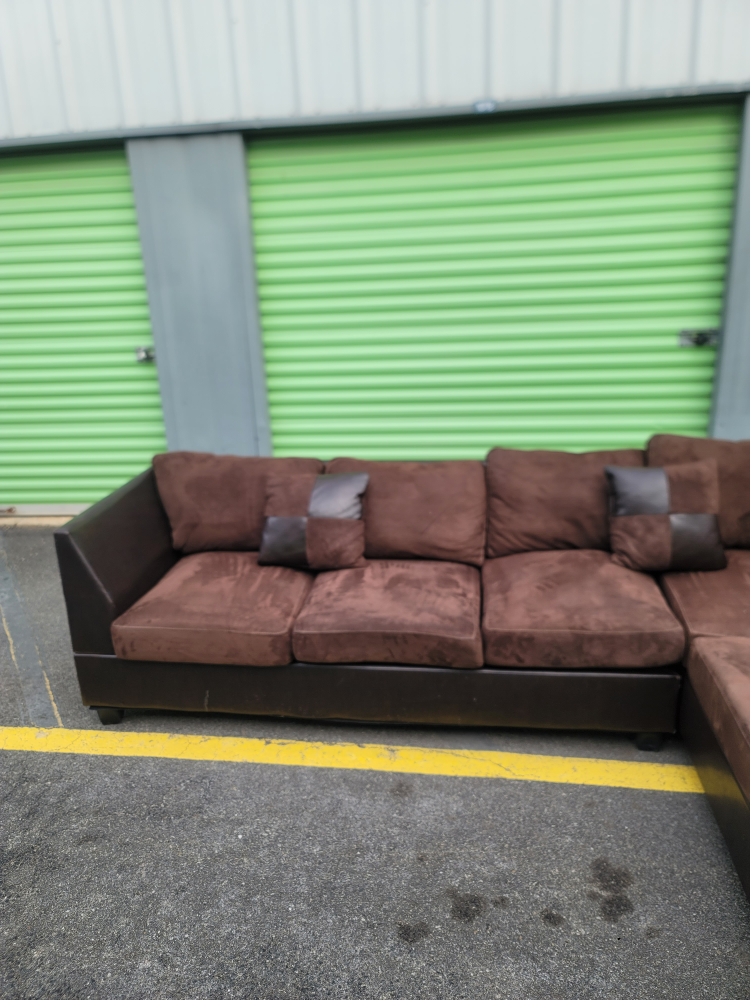 Brown Sectional Sofa - photo 3