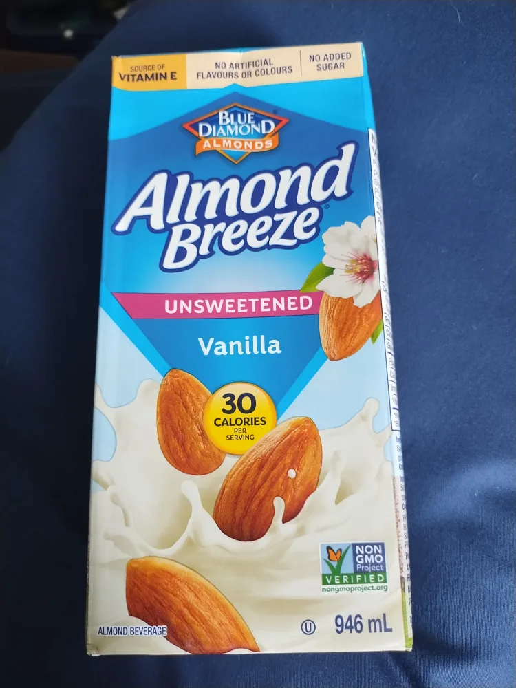 Blue Diamond Almond Breeze Unsweetened Vanilla Almond Beverage thumbnail