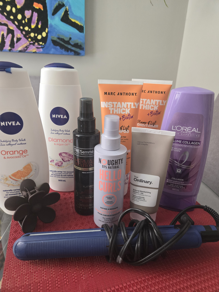 Haircare and Bodycare Bundle + Flat Iron #freecycle
