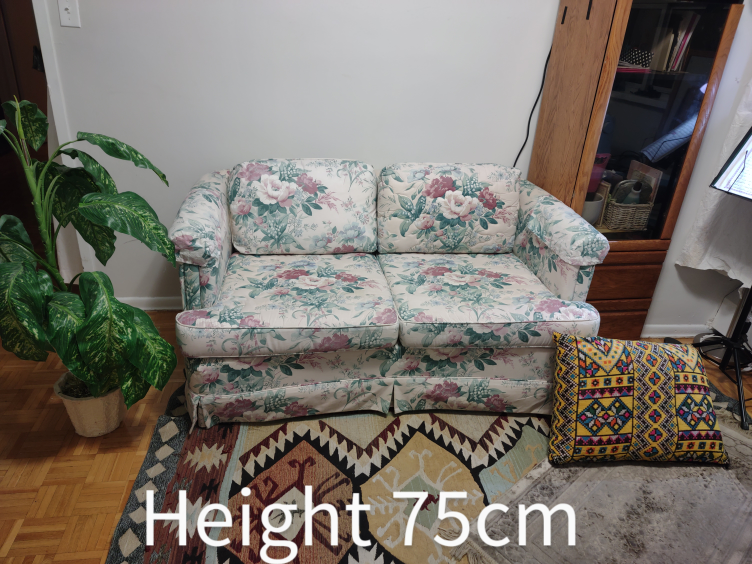 Floral Pattern Loveseat COVER - photo 2