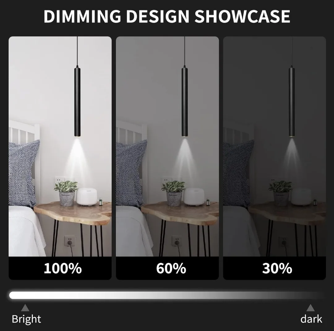 Modern, Quality Cylinder LED PENDANT LIGHT FIXTURE image indicator(3)