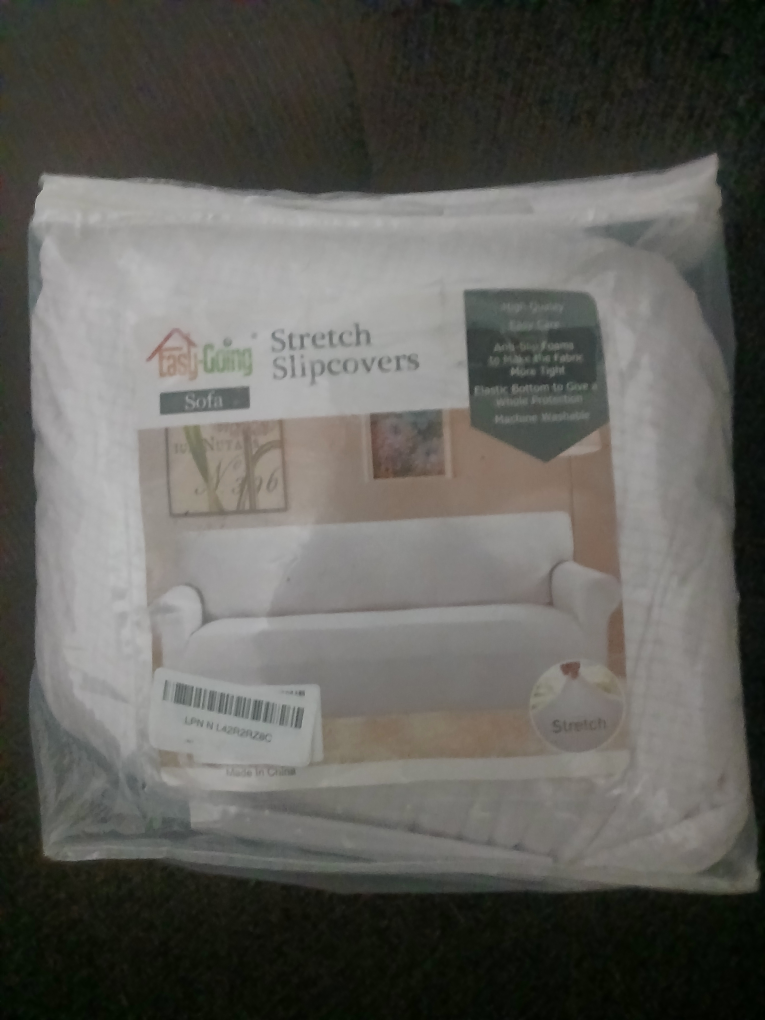 Easy Going Stretch Sofa Slipcover white