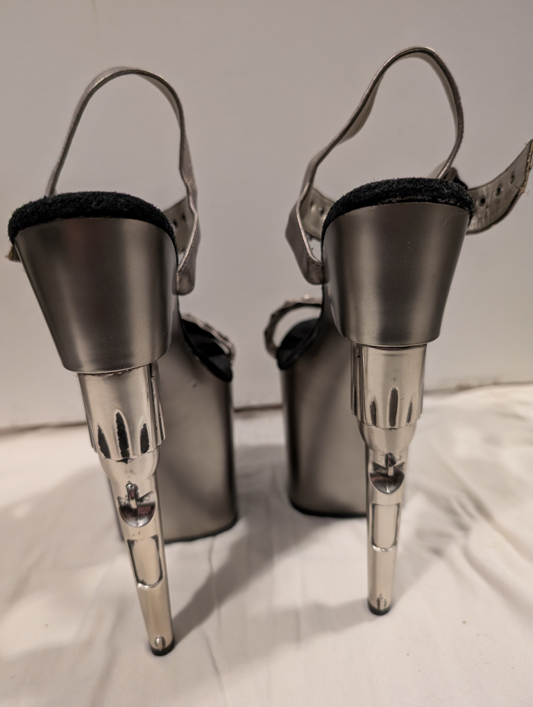 Pleaser Kiss 712 Gun Heel Platform Sandals - photo 3
