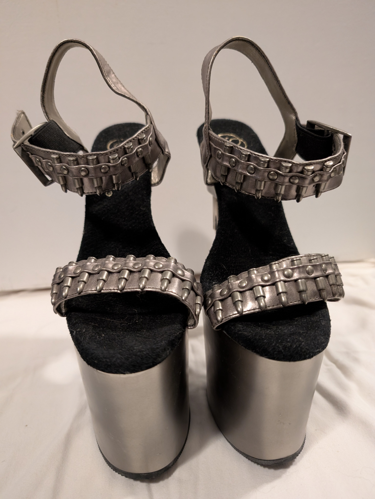Pleaser Kiss 712 Gun Heel Platform Sandals - photo 4
