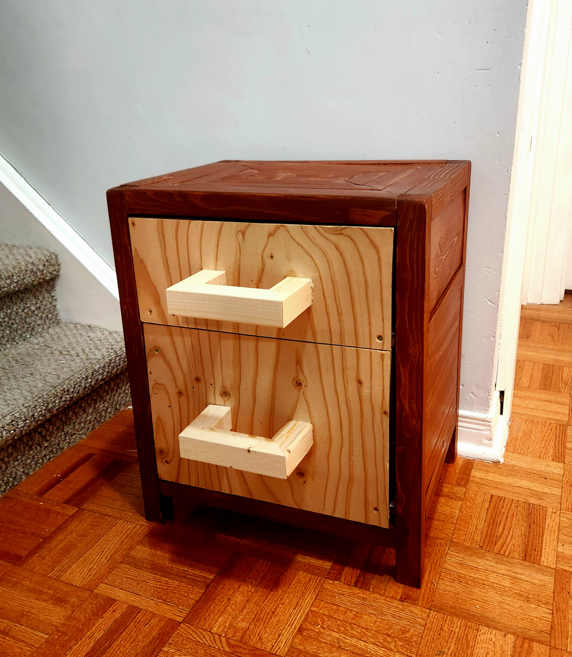 Rustic Two-Drawer Nightstand - photo 3