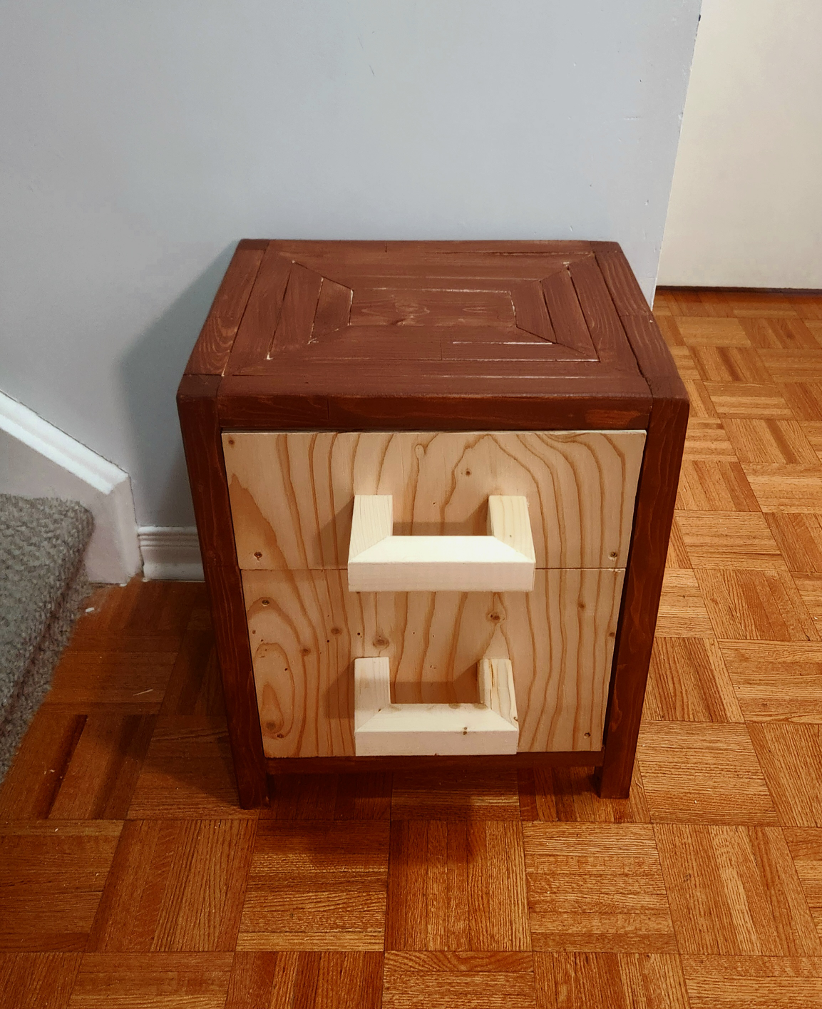 Rustic Two-Drawer Nightstand - photo 4