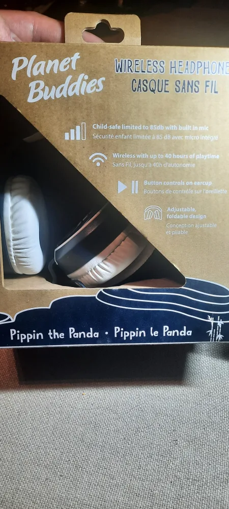 Planet Buddies Pippin the Panda Wireless Headphones for Kids 🏈 image indicator(4)