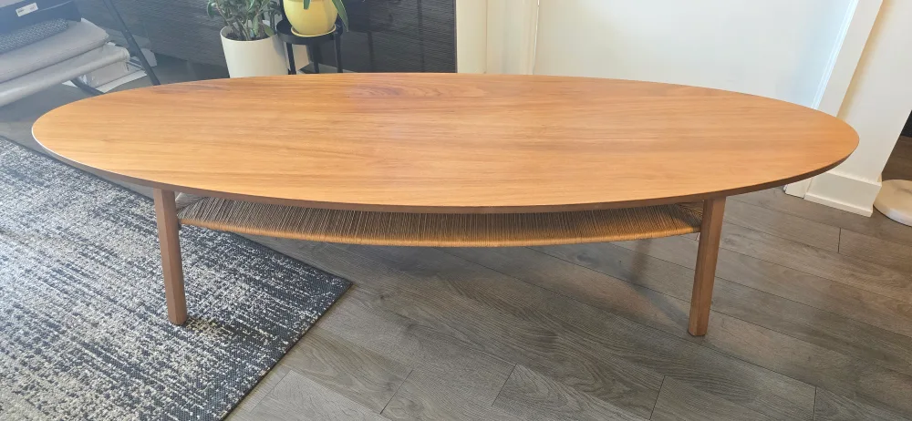 IKEA STOCKHOLM Coffee Table - Oval, Light Wood thumbnail