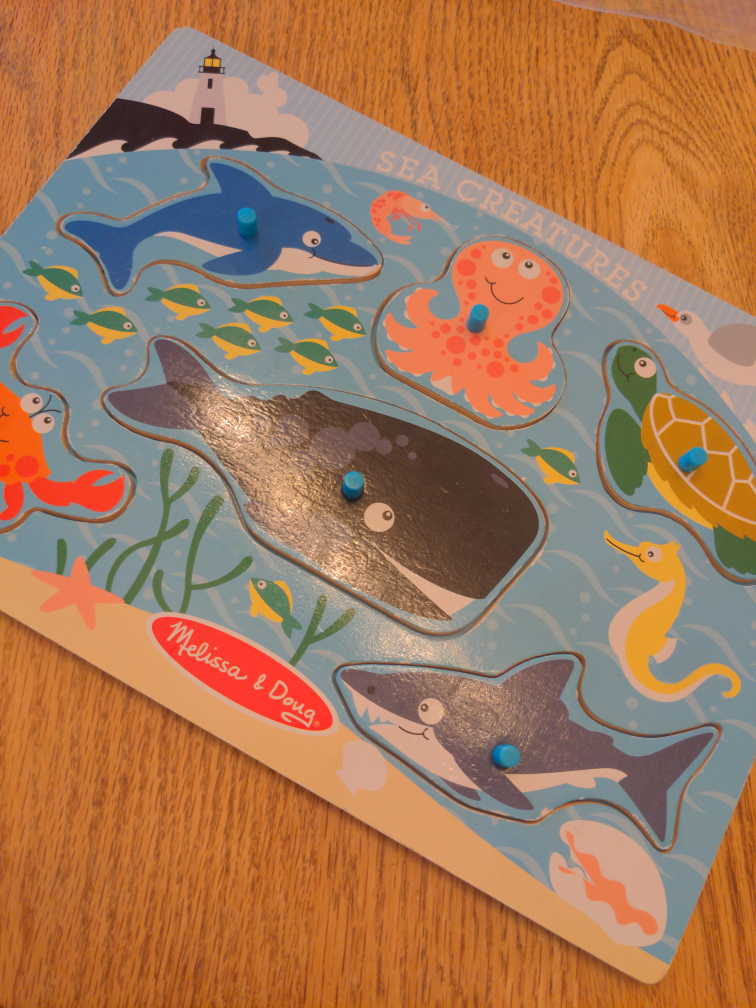 Melissa and Doug sea creatures wooden pizzle