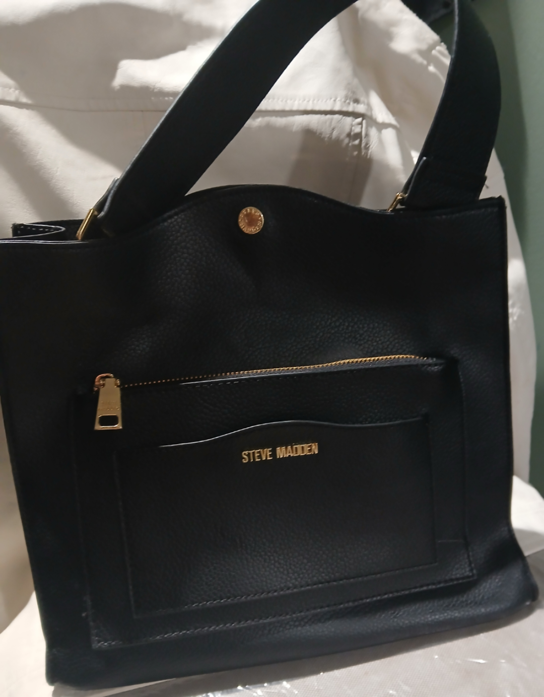 Steve Madden Black Tote Bag
