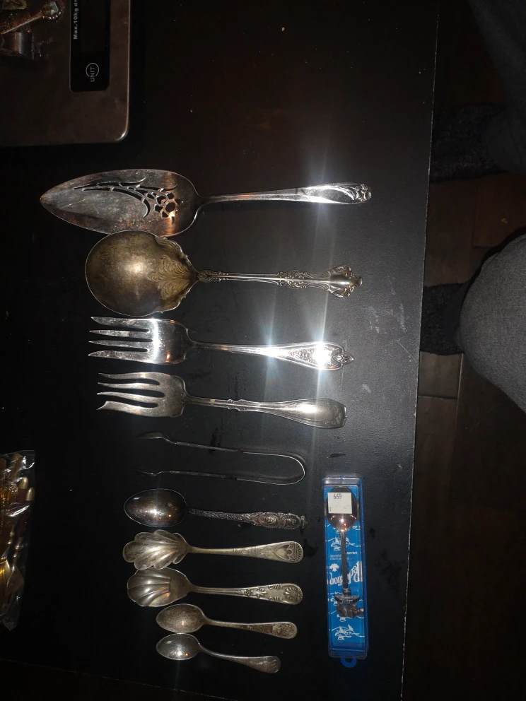Vintage Silverware Lot - Spoons, Forks, Serving Pieces