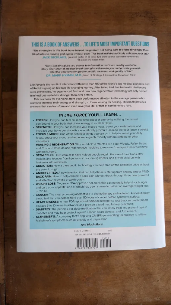 New: Life Force by Tony Robbins image indicator(2)