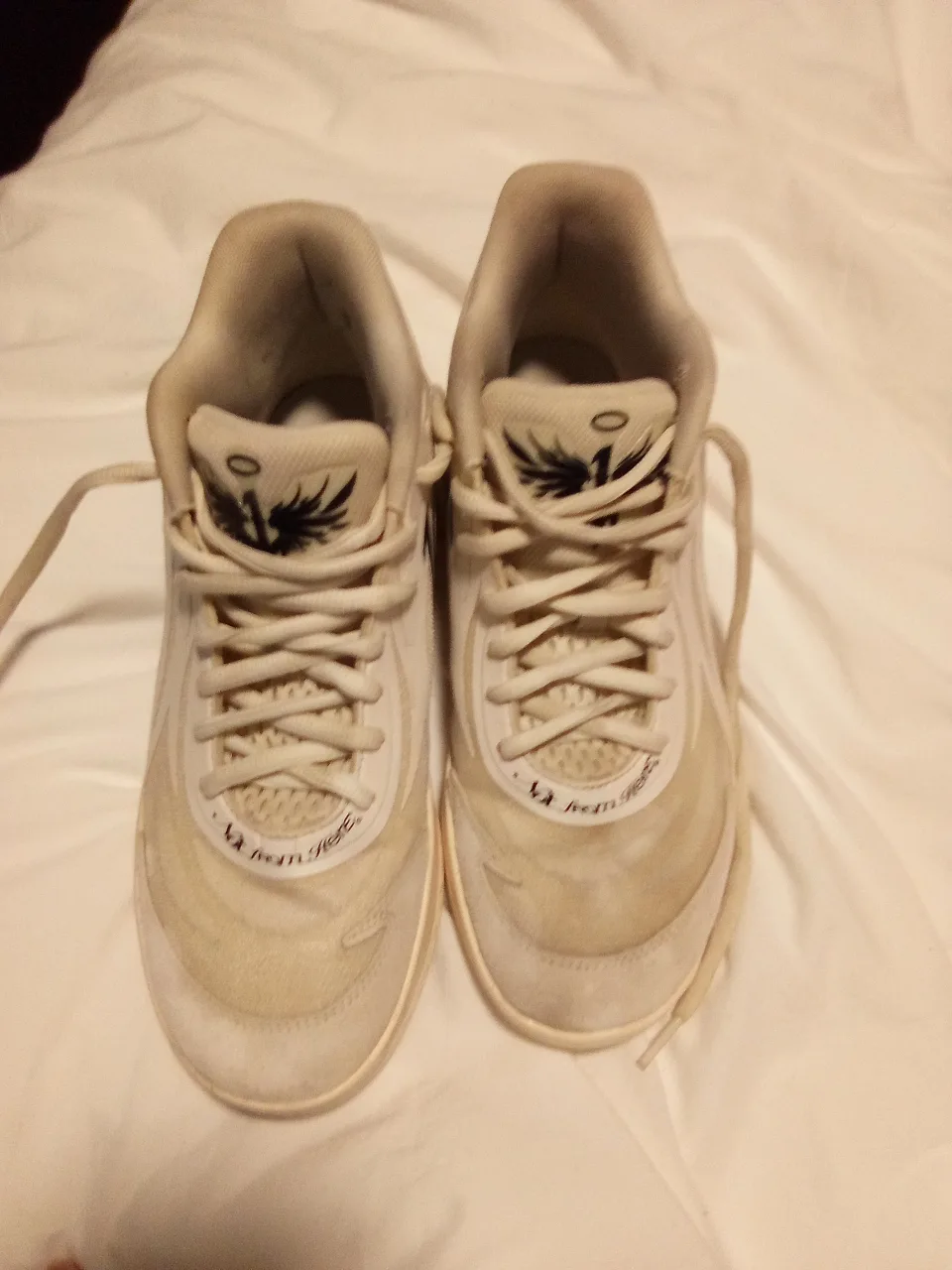 Puma Melo 1 White Basketball Shoes