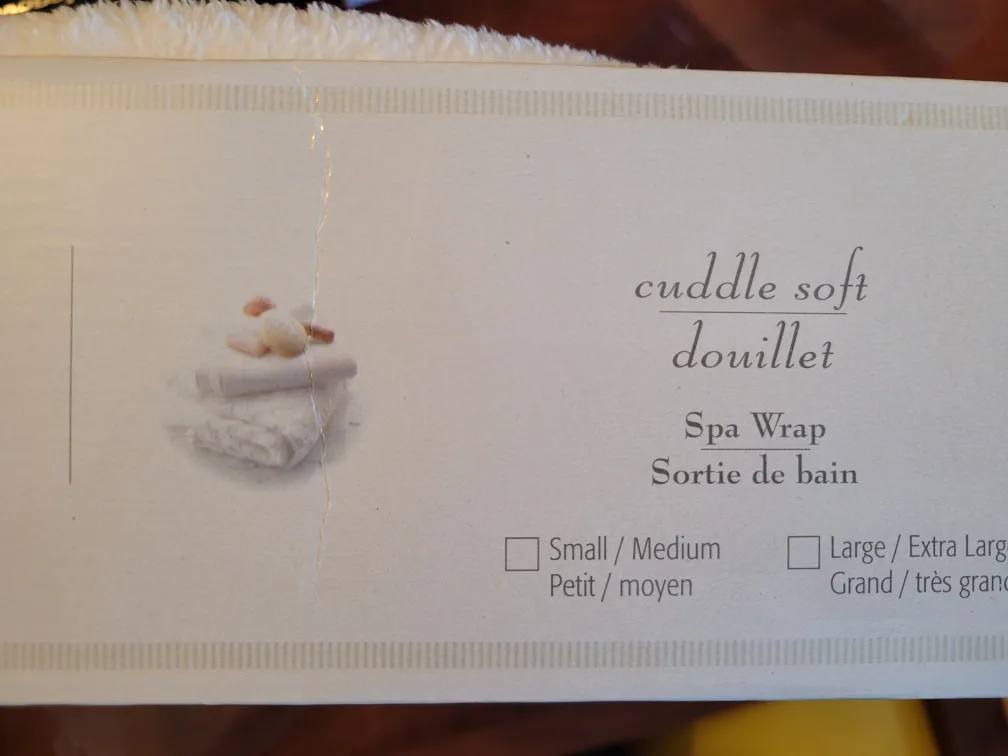 Whole Home Spa Wrap Bathrobe - White - Size Small/Medium image indicator(8)