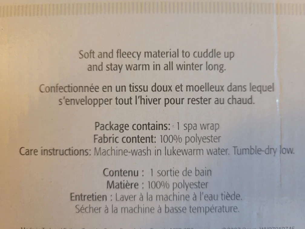 Whole Home Spa Wrap Bathrobe - White - Size Small/Medium image indicator(9)