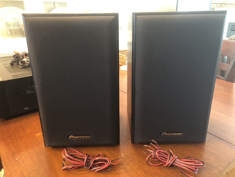 Pair of Pioneer Speakers with Wires