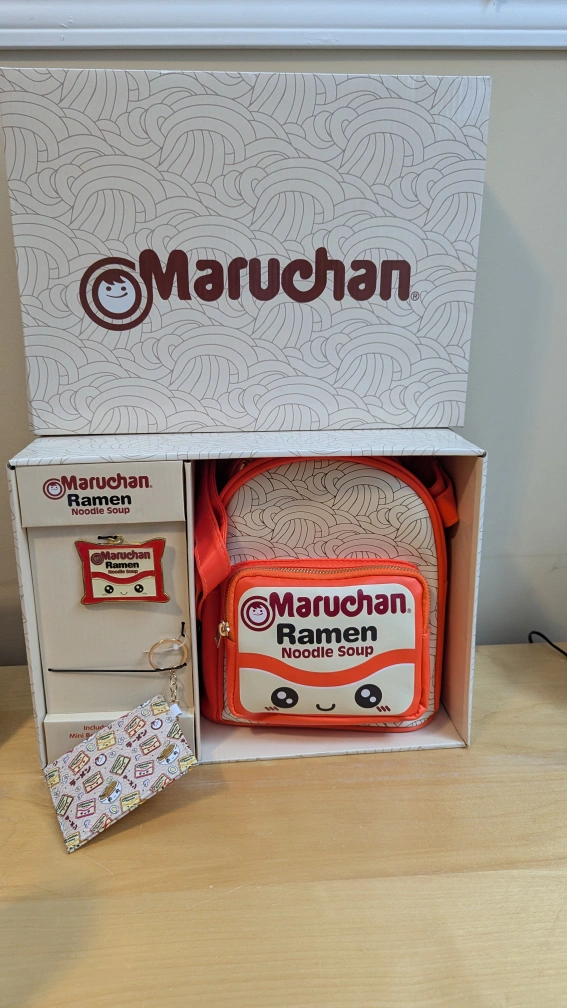 Maruchan Ramen Noodle Soup Backpack Set New Maruchan Ramen Chicken Flavor Cosmetic Bag Set - BoxLunch  main image 2